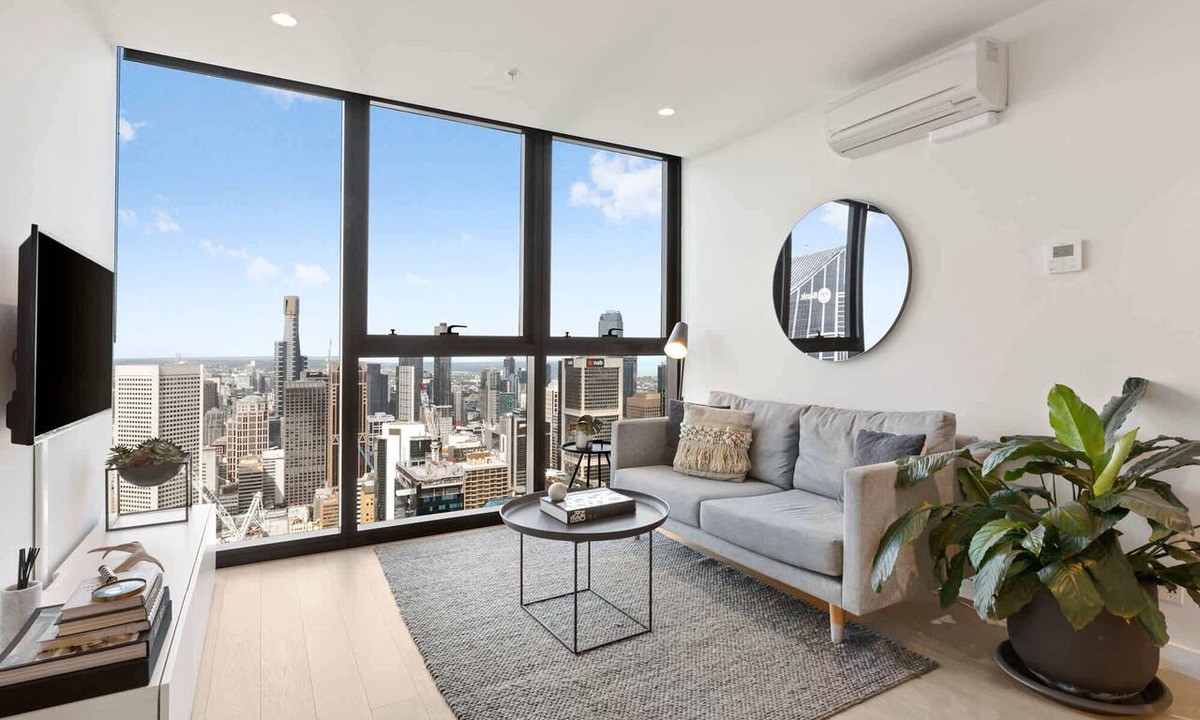 Melbourne Central Business District Apartment | EQ Tower Apartment with View of City Skyline