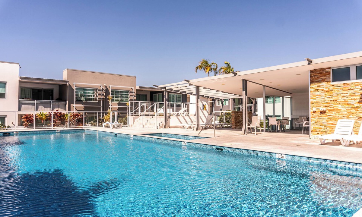 Palm Beach Apartment | Located within the sought-after Pavilions Palm Beach precinct, you'll enjoy lift access to supermarkets, cafés, restaurants and specialty shops, plus a resort-style pool and the beach just a short stroll away.