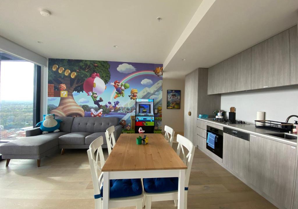 Adelaide Central Business District Apartment | Nintendo Theme-Adelaide CBD-King Bed-Gym-BBQ