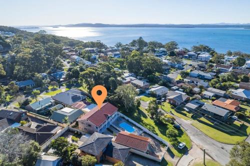 Nelson Bay House | Pet friendly 24 Irawari Crescent - pool, air con, boat parking