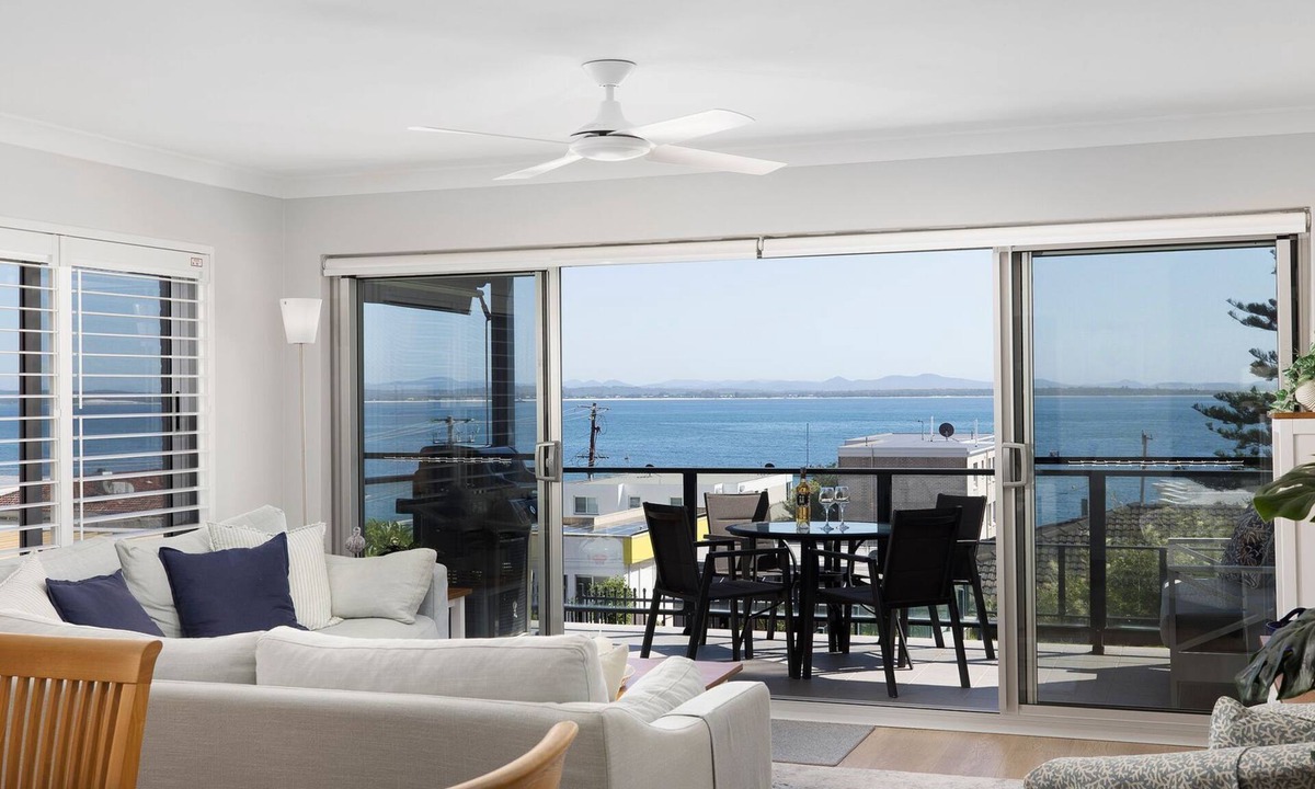 Shoal Bay Apartment | Sundeck Shoal Bay Ground floor with views and pool access