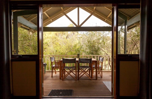 Margaret River Ski Chalet | 2 Bedroom Chalet offers 2 separate bedrooms with a large living/dining area and balcony.
