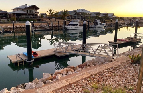 Exmouth House | 22 Corella Court - Marina property situated on the canal