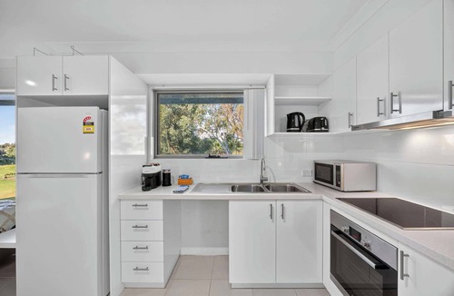 Rockingham Apartment | Bright 2BR Apartment with Garden Views