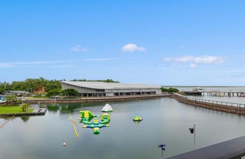 Darwin City Centre Apartment | Enchanting Waterfront Lagoon Views & Restaurants