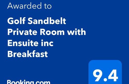 Cheltenham Bed & Breakfast | Golf Sandbelt Private Room with Ensuite inc Breakfast