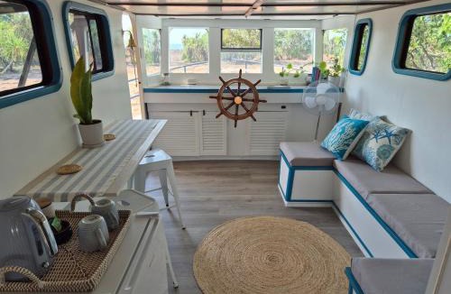Wagait Beach Boat Rental | Gracie - May Unique boat stay with ocean views