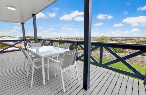 Lakes Entrance House | Little Miss: View towards the waters of North Arm and the ocean
