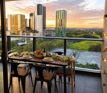 Sydney Olympic Park Apartment | Luxury 2BR Oasis Panoramic CBD & Park Views