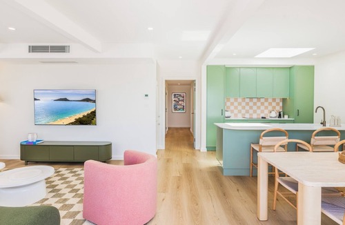 Fingal Bay Apartment | Ornos, 1-14 Market St - ducted air con, cot, highchair, Linen and Bed Making