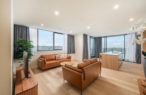 Newcastle West Apartment | Prestige 2BR Stay with Ocean Views - Rooftop and Cinema