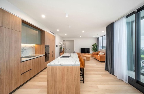 Newcastle West Apartment | Prestige 2BR Stay with Ocean Views - Rooftop and Cinema