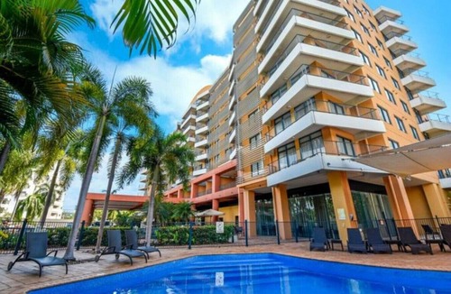Darwin City Centre Apartment | Resort Style City View w/King Bed, Pool, Balcony