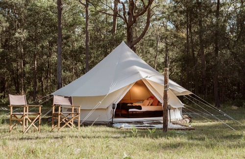 Tomerong RV Rental | Romantic Queen Bed Glamping Tent