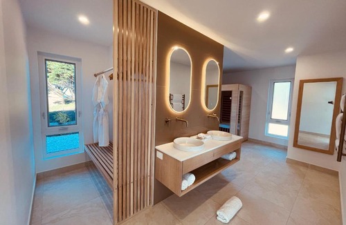 Falmouth Cabin | Saltwater - Absolute Oceanfront, Fire Pits, some Villas with Hot Tubs and Sauna
