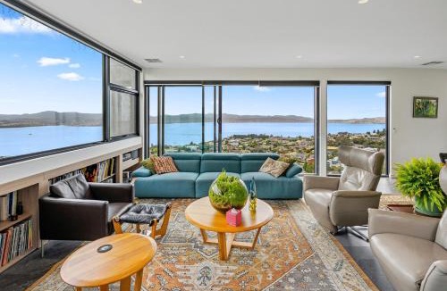Sandy Bay Villa | The Glover Glasshouse - 3 Bedroom - Sweeping Views