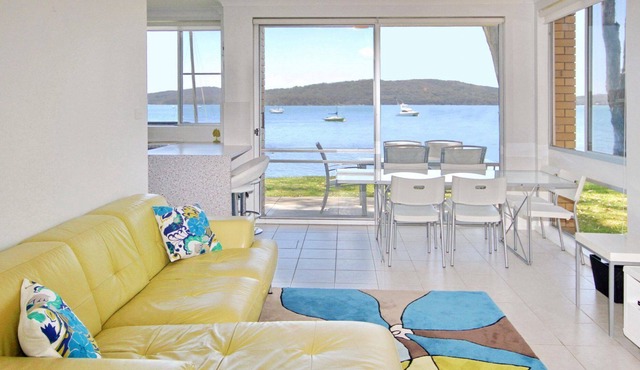 A ground floor unit, right on the water at Soldiers Point