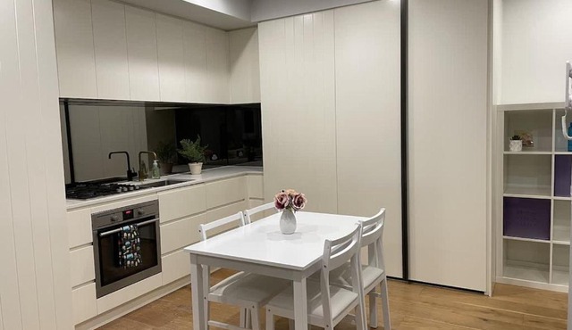 Lovely 1BD condo with free parking city view