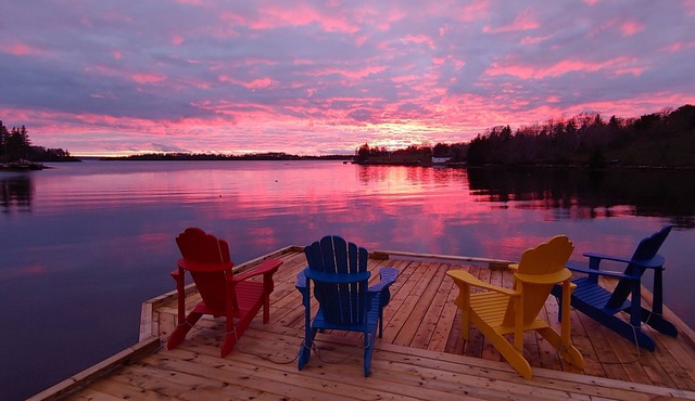 Oceanfront Villa near Peggy's Cove with Private Dock in Glen Margaret