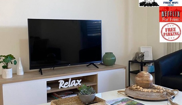 Smart Modern Close City/Airport WIFI/Park/Netflix