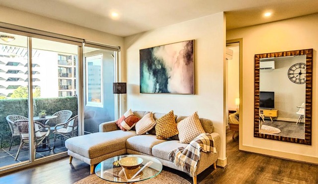 Spacious 2BR Apt with Balcony, Parking & Study Desk!