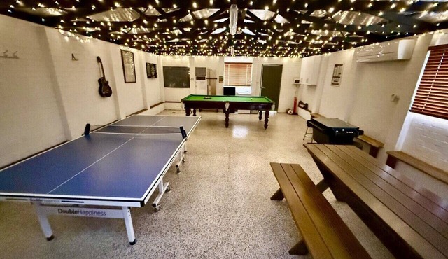 Spacious 31-acre escape with heated indoor pool, games room & fire pit in Whittingham