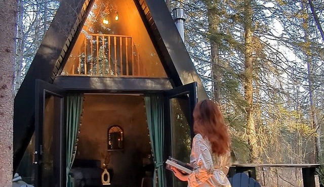 The Hawthorn A-frame Cabin in Alberta Beach