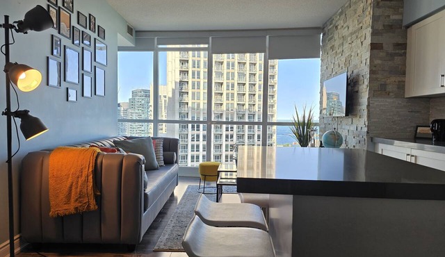 Watch planes takeoff from your balcony! 2+1 BD 2 BA w/pool, hot tub & parking in Toronto