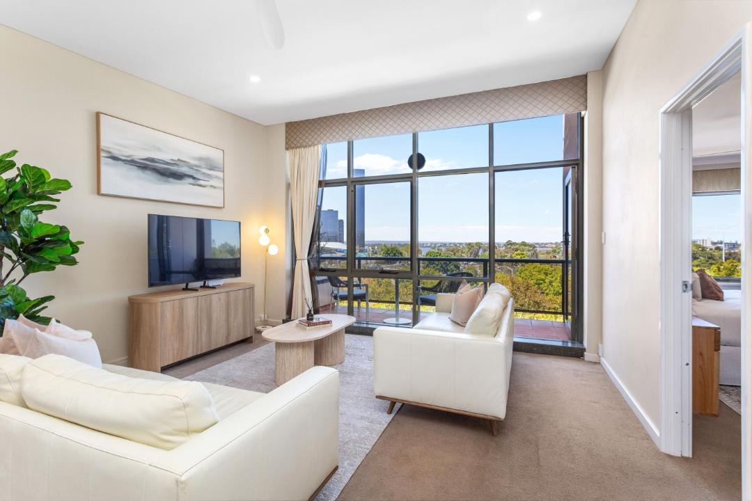 Perth Central Business District Apartment | Elevated City Living with Stunning Parkside Views