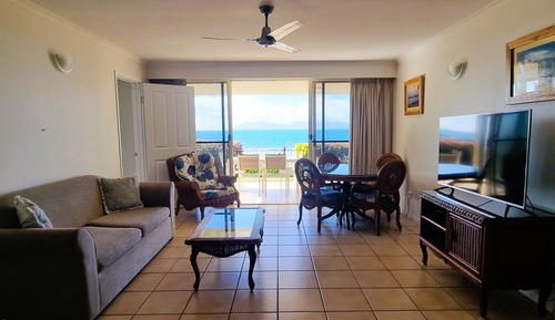 Pet Friendly - Two Bedroom Beachfront Apartment with Yard