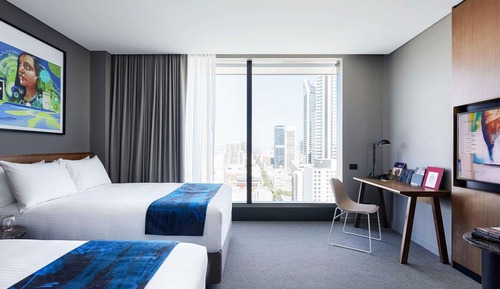 Twin Room, 2 Double Beds (Adnate)