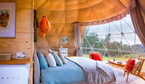 Panoramic Tent, 1 Bedroom, Vineyard View (The Pinot Glampers Dome)