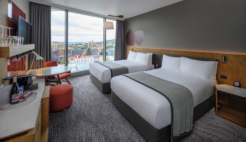 Standard Room, 2 Double Beds, Club Lounge Access, Harbor View