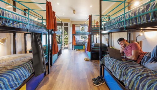 Bed in 12-Bed Mixed Dorm with Shared Bathroom