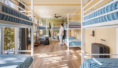 Bed in 10-Bed Mixed Dorm with Balcony, Shared Bathroom