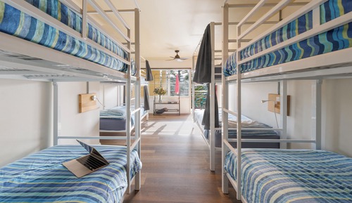 Bed in 8-Bed Female Dorm with Balcony, Shared Bathroom