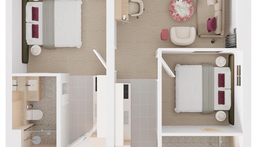 Two Bedroom Apartment - Interconnecting