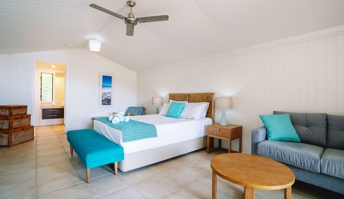 Beachfront Bure Villa with Ocean View