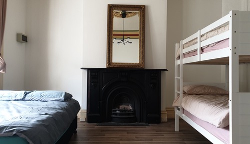 Family Quadruple Room with Shared Bathroom, Multiple Beds, Non Smoking.