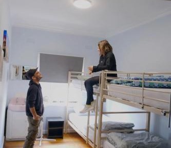 Bed in 4-Bed Mixed Dormitory Room with Shared Bathroom