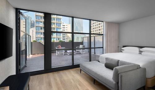 Premium Courtyard Terrace, Guest room, 1 King, Terrace