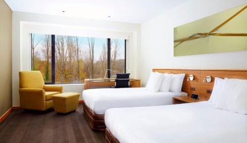 Twin Room with Two Double Beds with Park View
