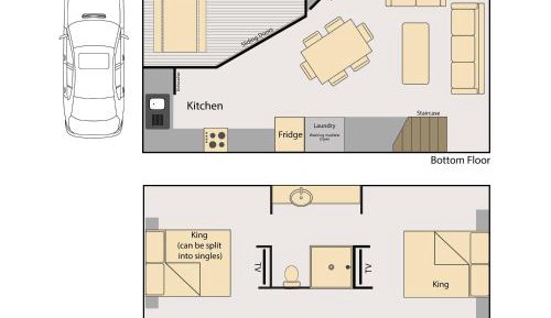 Two-Bedroom, Two-Story Lodge - Ngurra