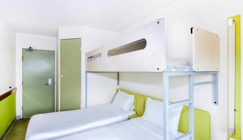 Standard Room with Two Single King Beds and Overhead Bunk