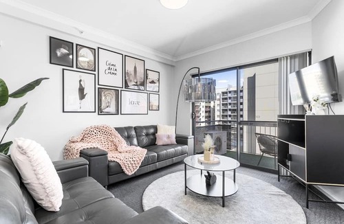 East Perth Apartment | Modern Urban Escape: 2BR with South-Facing Balcony