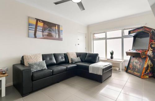 West Beach Apartment | Stylish Seaside Suite with Arcade and Balcony